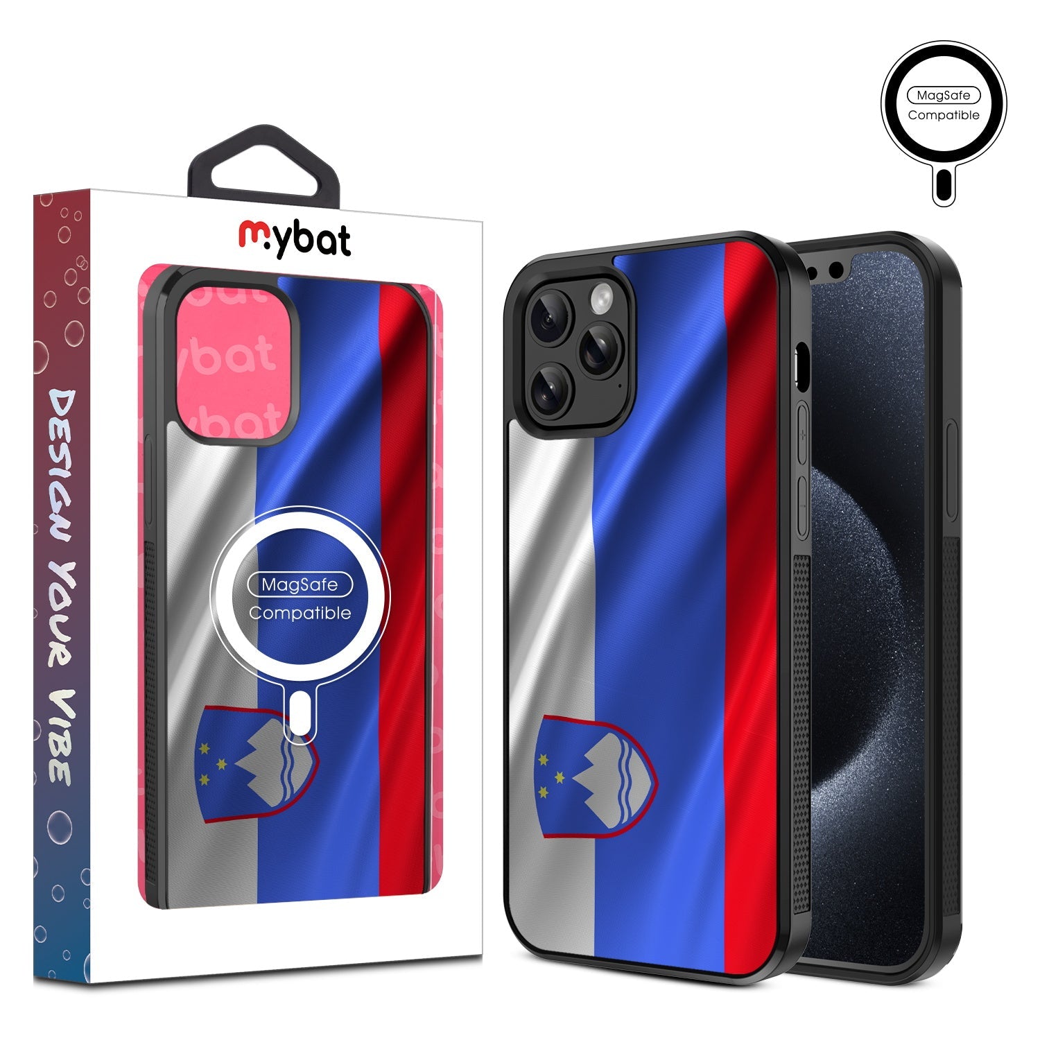 MyBat Design Lab Series MagSafe Case for Apple iPhone 12 / 12 Pro (6.1) - Slovenia Flag