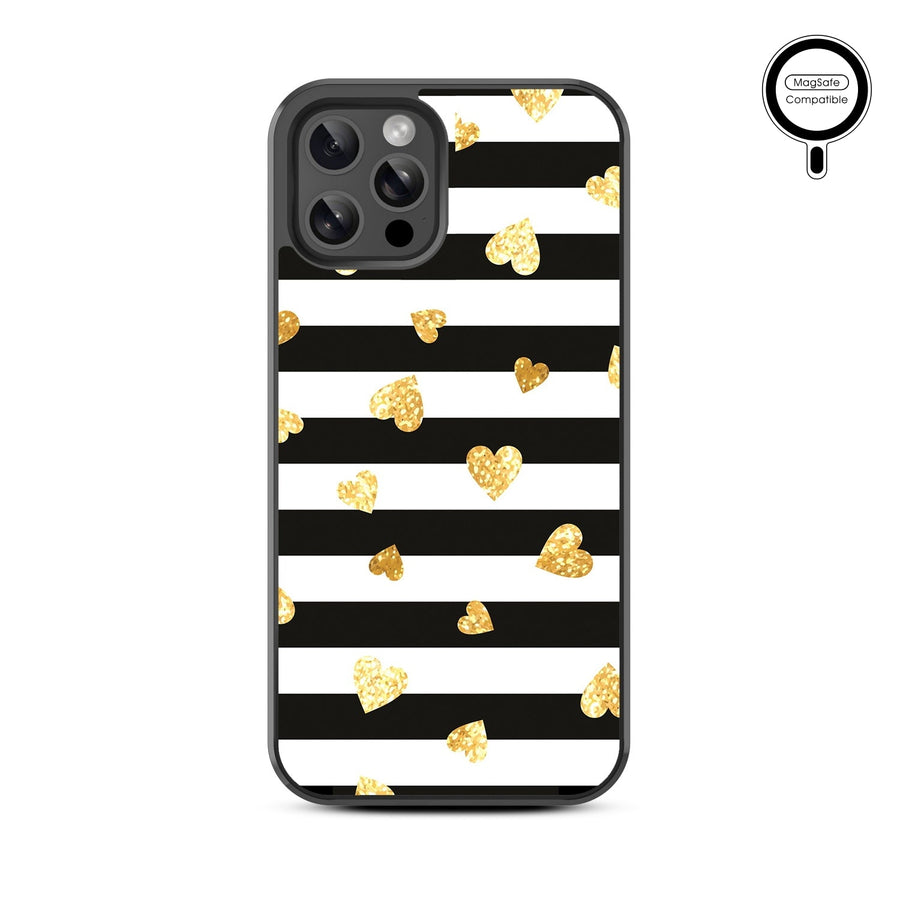 MyBat Design Lab Series MagSafe Case for Apple iPhone 12 / 12 Pro (6.1) - Heart of Gold