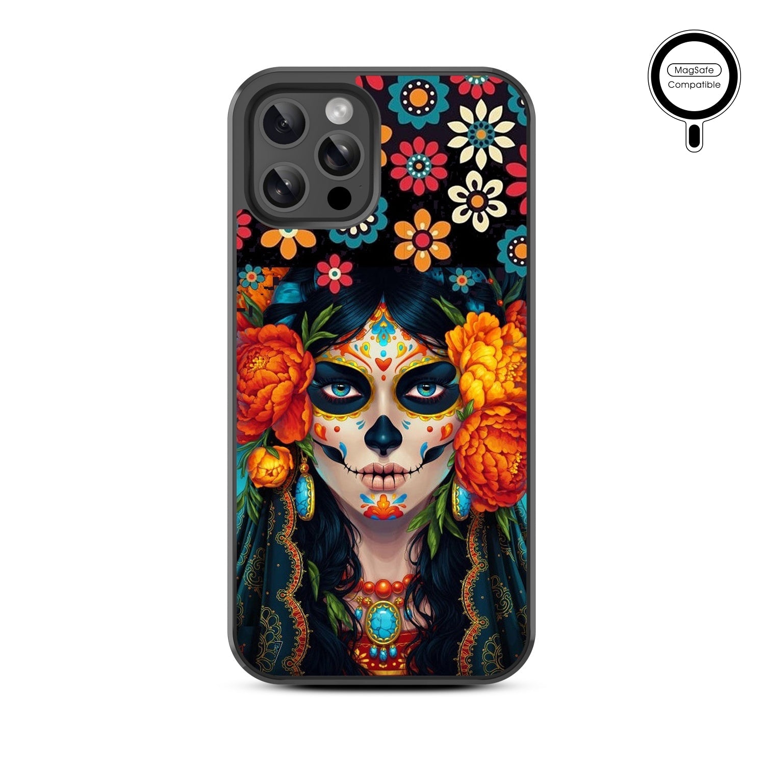 MyBat Design Lab Series MagSafe Case for Apple iPhone 12 / 12 Pro (6.1) - Dia De Los Muertos