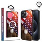 MyBat Design Lab Series MagSafe Case for Apple iPhone 12 / 12 Pro (6.1) - Patriotic Pitch