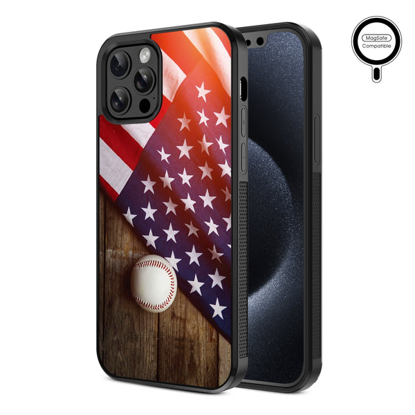 MyBat Design Lab Series MagSafe Case for Apple iPhone 12 / 12 Pro (6.1) - Patriotic Pitch - MIP12PCSLESMSM172-2.jpg