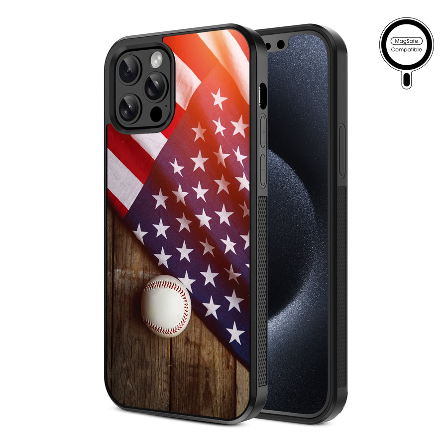 MyBat Design Lab Series MagSafe Case for Apple iPhone 12 / 12 Pro (6.1) - Patriotic Pitch - MIP12PCSLESMSM172-2.jpg