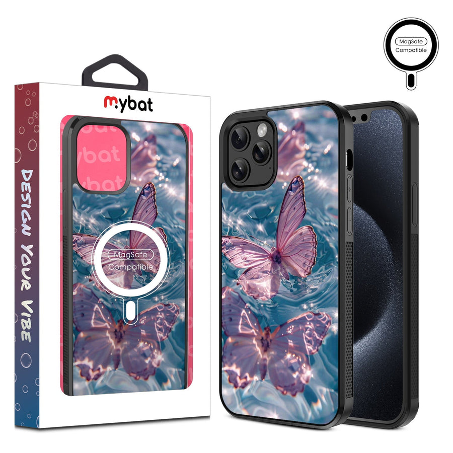 MyBat Design Lab Series MagSafe Case for Apple iPhone 12 / 12 Pro (6.1) - Floating Butterflies