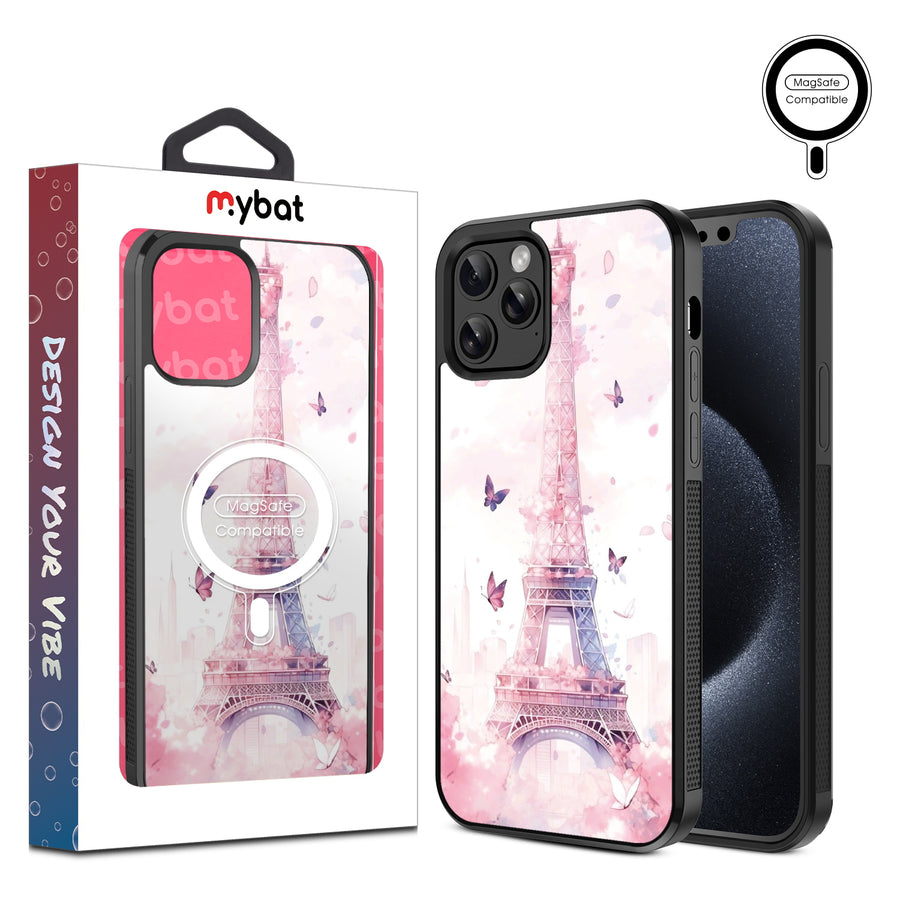 MyBat Design Lab Series MagSafe Case for Apple iPhone 12 / 12 Pro (6.1) - Parisian Butterflies - MIP12PCSLESMSM182-1.jpg