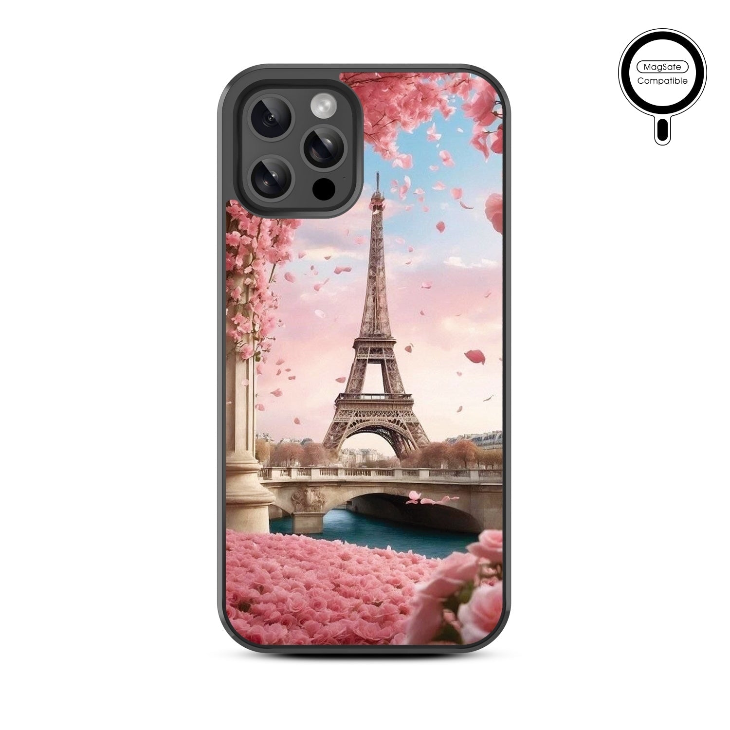 MyBat Design Lab Series MagSafe Case for Apple iPhone 12 / 12 Pro (6.1) - Paris In Bloom