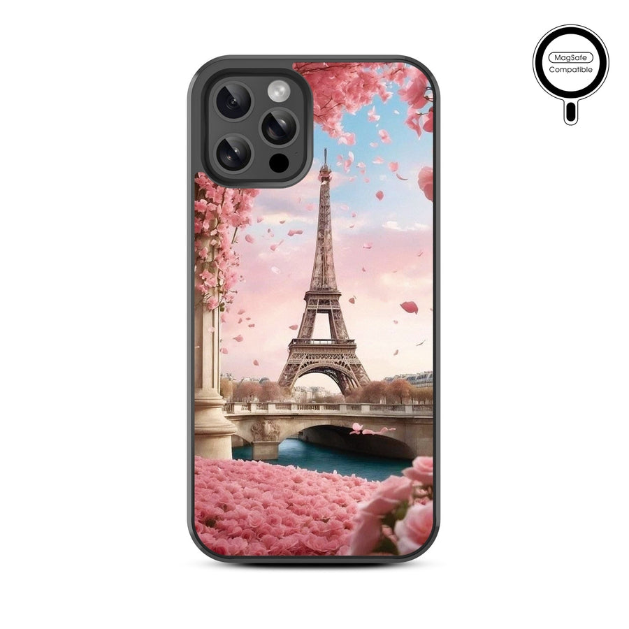 MyBat Design Lab Series MagSafe Case for Apple iPhone 12 / 12 Pro (6.1) - Paris In Bloom