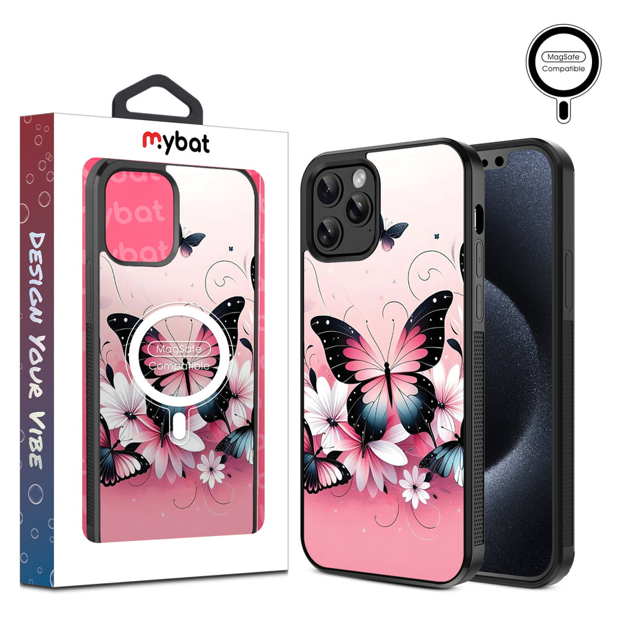 MyBat Design Lab Series MagSafe Case for Apple iPhone 12 / 12 Pro (6.1) - Butterfly Bouquet - MIP12PCSLESMSM184-1.jpg