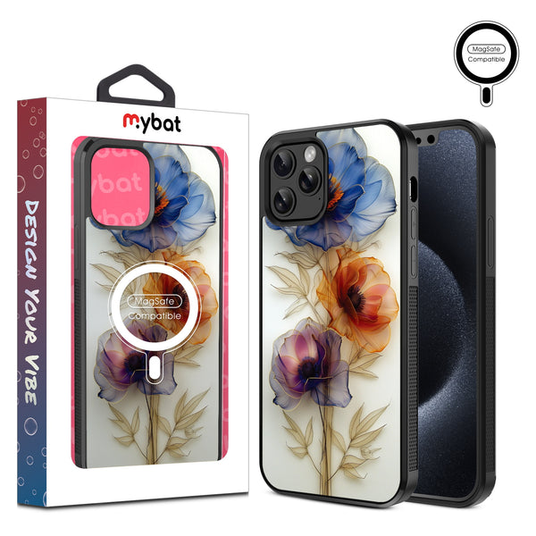 MyBat Design Lab Series MagSafe Case for Apple iPhone 12 / 12 Pro (6.1) - Pressed Flowers - MIP12PCSLESMSM185-1.jpg