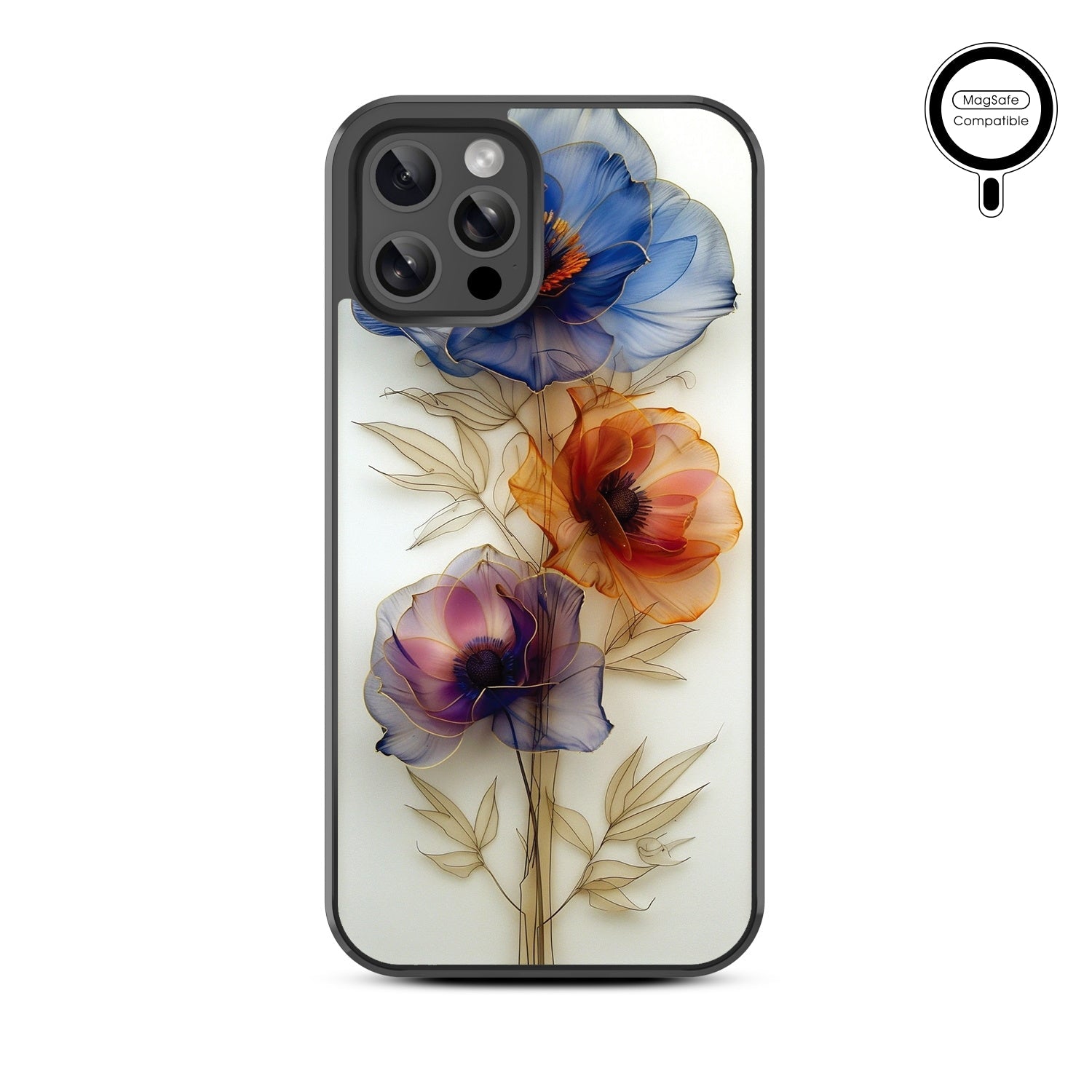 MyBat Design Lab Series MagSafe Case for Apple iPhone 12 / 12 Pro (6.1) - Pressed Flowers