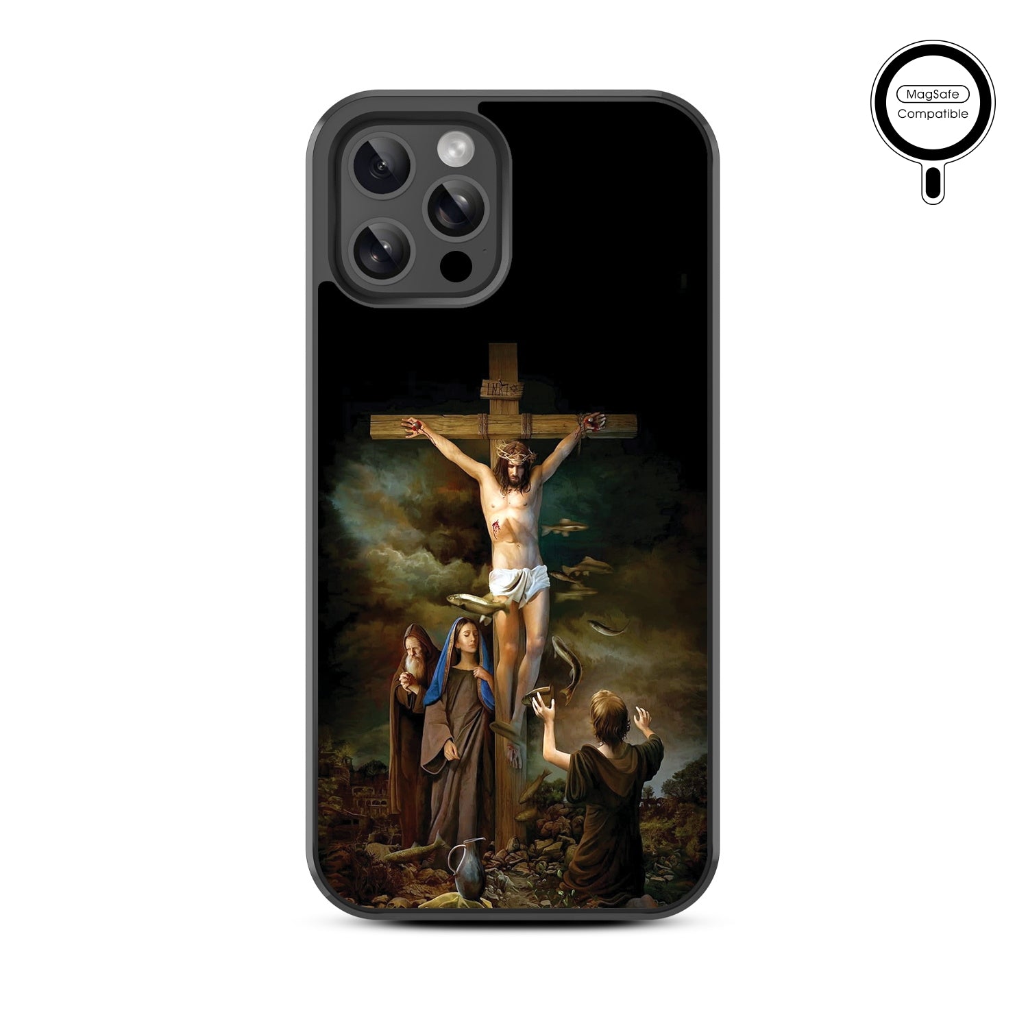 MyBat Design Lab Series MagSafe Case for Apple iPhone 12 / 12 Pro (6.1) - Jesus on the Cross