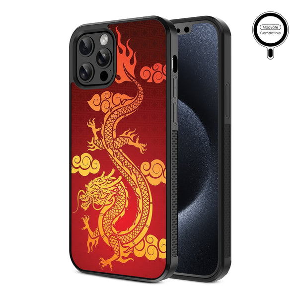 MyBat Design Lab Series MagSafe Case for Apple iPhone 12 / 12 Pro (6.1) - Golden Dragon - MIP12PCSLESMSM213-2.jpg