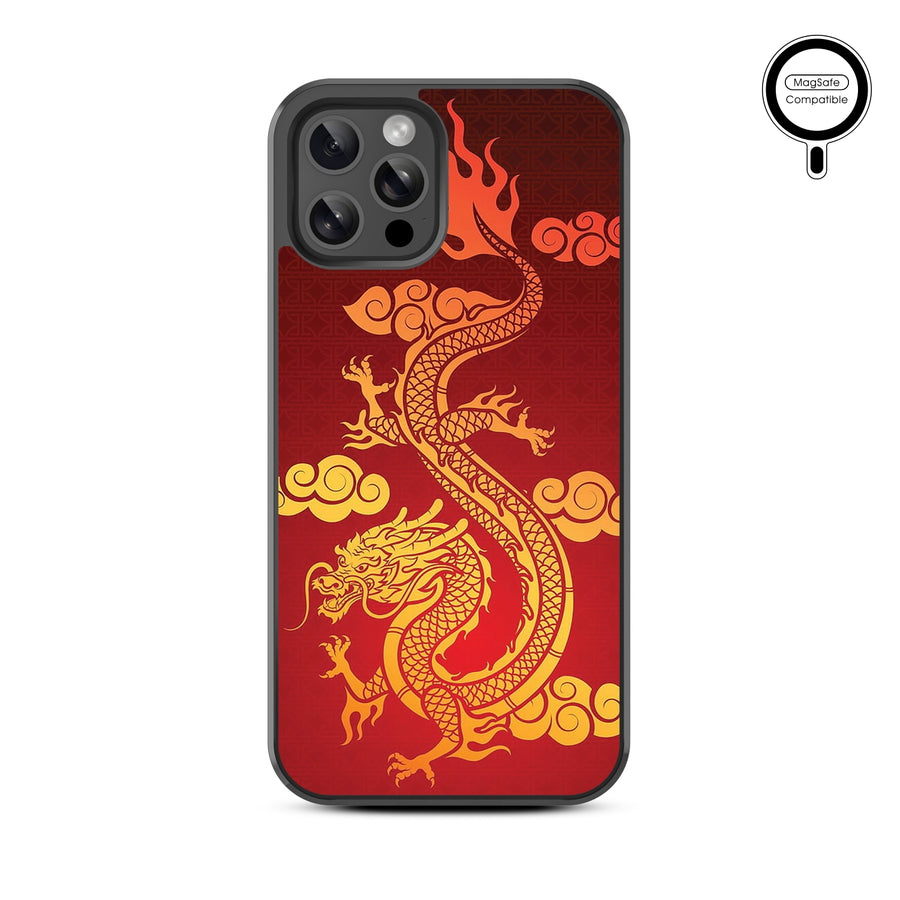 MyBat Design Lab Series MagSafe Case for Apple iPhone 12 / 12 Pro (6.1) - Golden Dragon - MIP12PCSLESMSM213-3.jpg