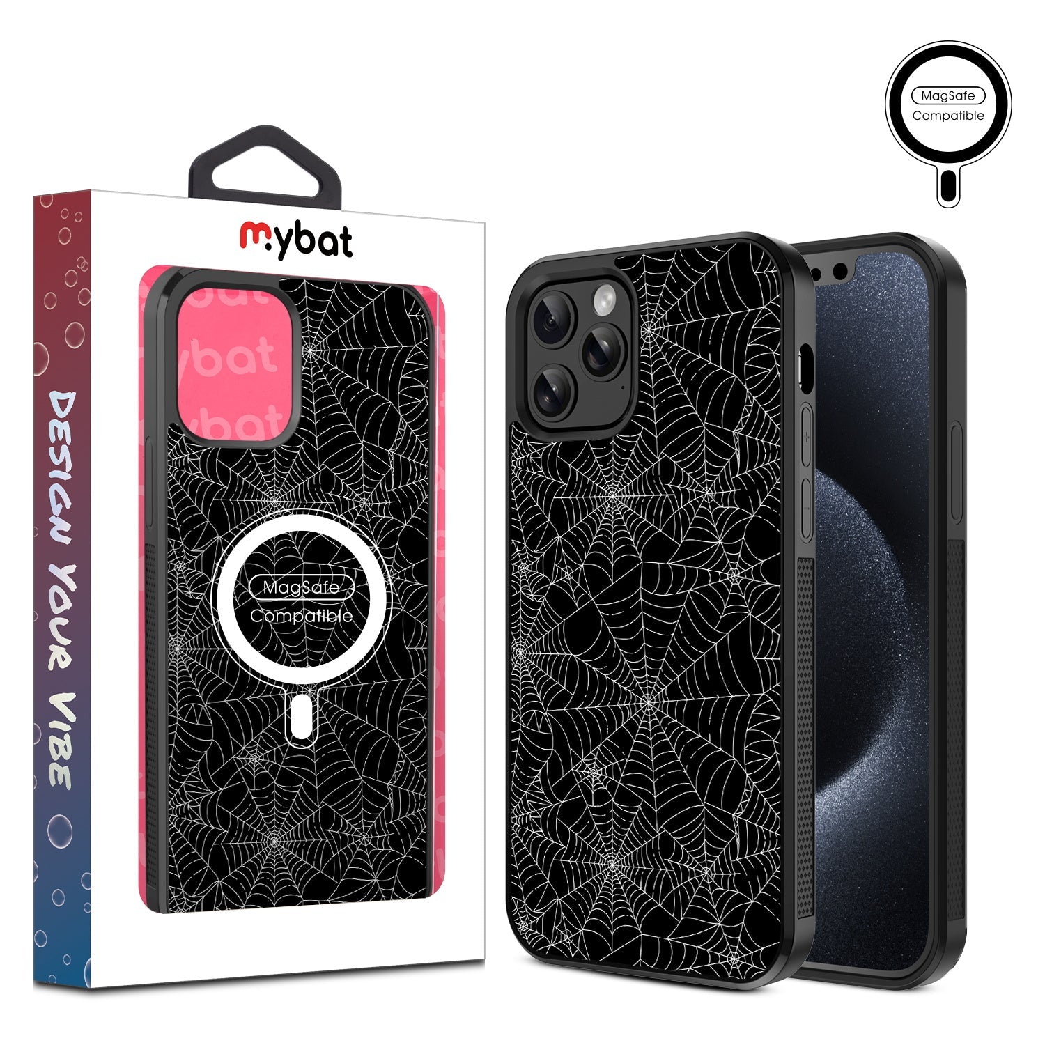 MyBat Design Lab Series MagSafe Case for Apple iPhone 12 / 12 Pro (6.1) - Spider Web