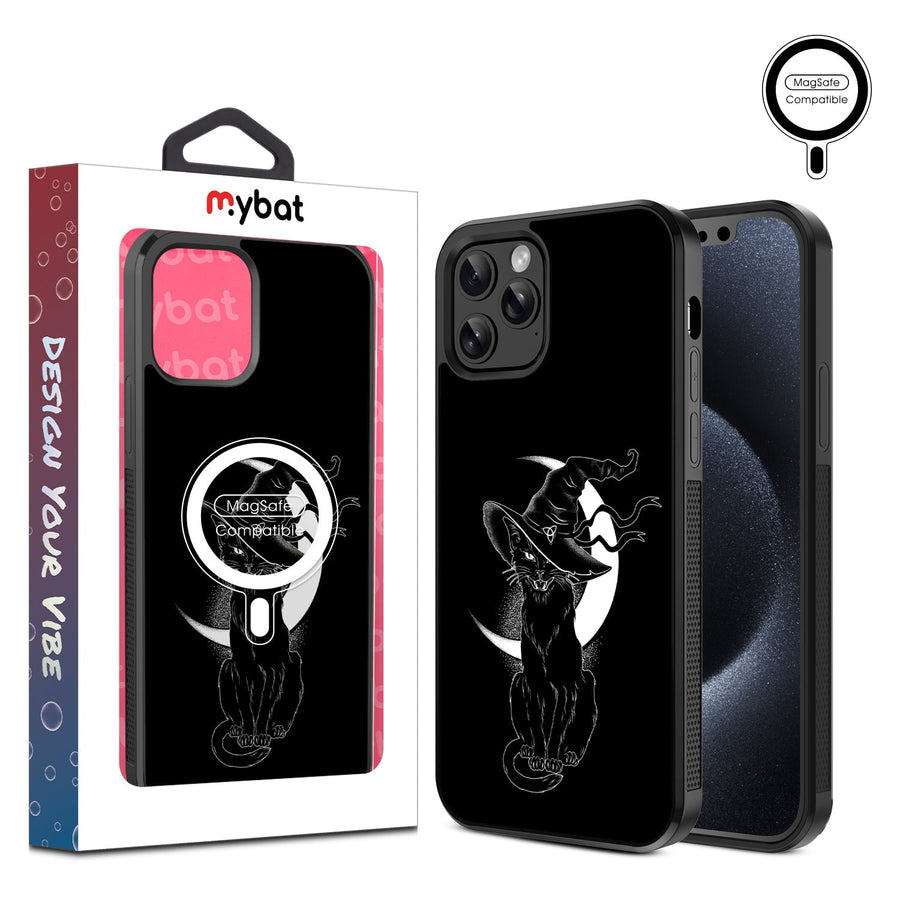 MyBat Design Lab Series MagSafe Case for Apple iPhone 12 / 12 Pro (6.1) - Black Cat Magic