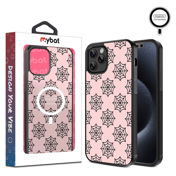 MyBat Design Lab Series MagSafe Case for Apple iPhone 12 / 12 Pro (6.1) - Pink Spider Web - MIP12PCSLESMSM227-1.jpg