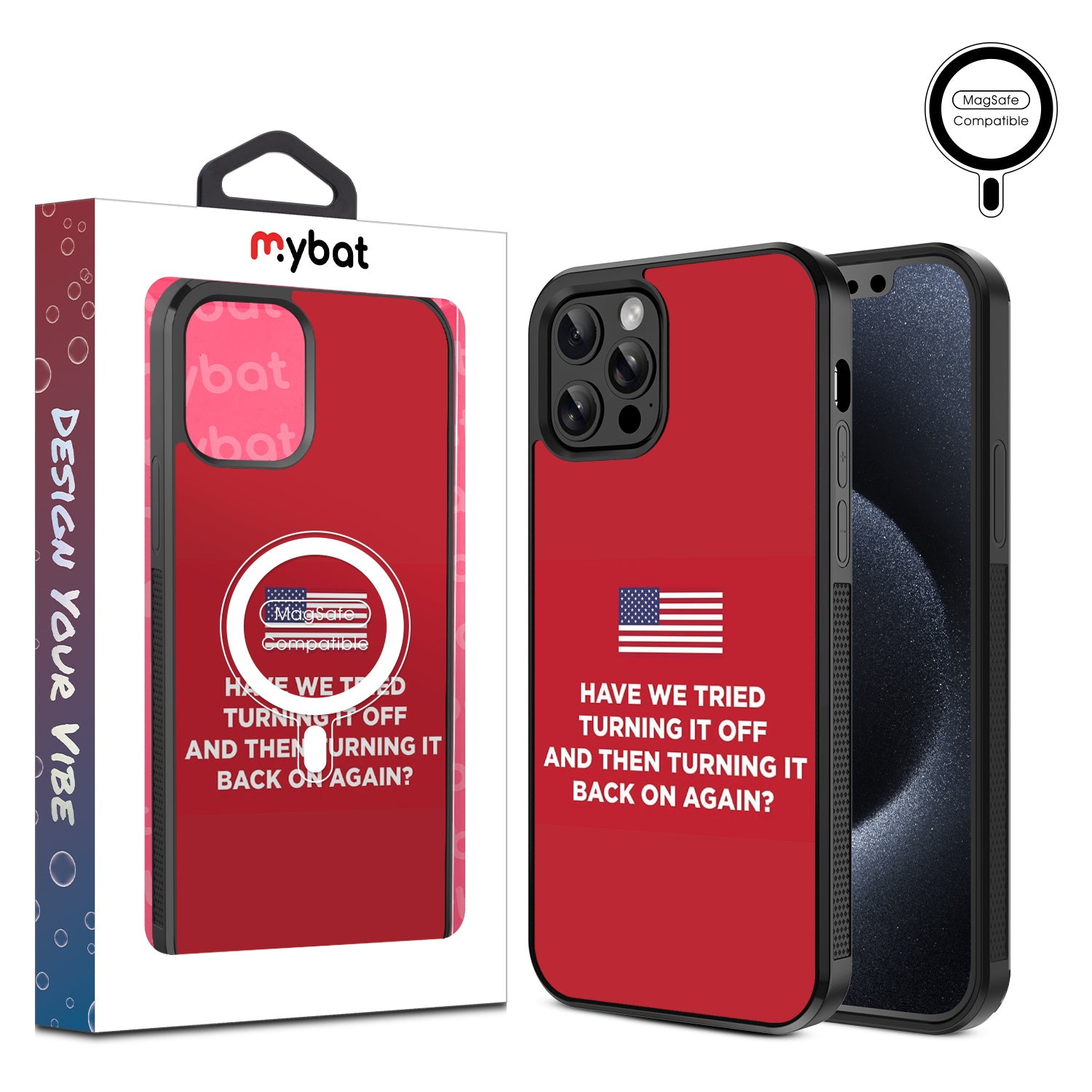MyBat Design Lab Series MagSafe Case for Apple iPhone 12 / 12 Pro (6.1) - Resetting America