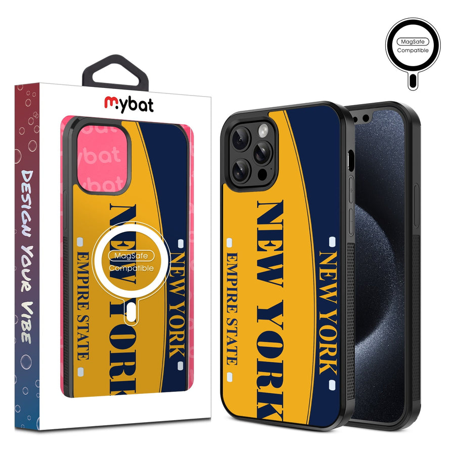 MyBat Design Lab Series MagSafe Case for Apple iPhone 12 / 12 Pro (6.1) - New York License Plate