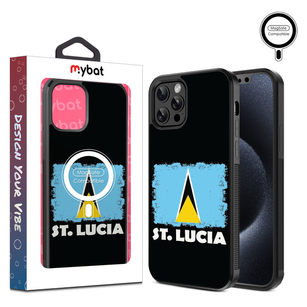 MyBat Design Lab Series MagSafe Case for Apple iPhone 12 / 12 Pro (6.1) - St. Lucia Flag - MIP12PCSLESMSM262-1.jpg
