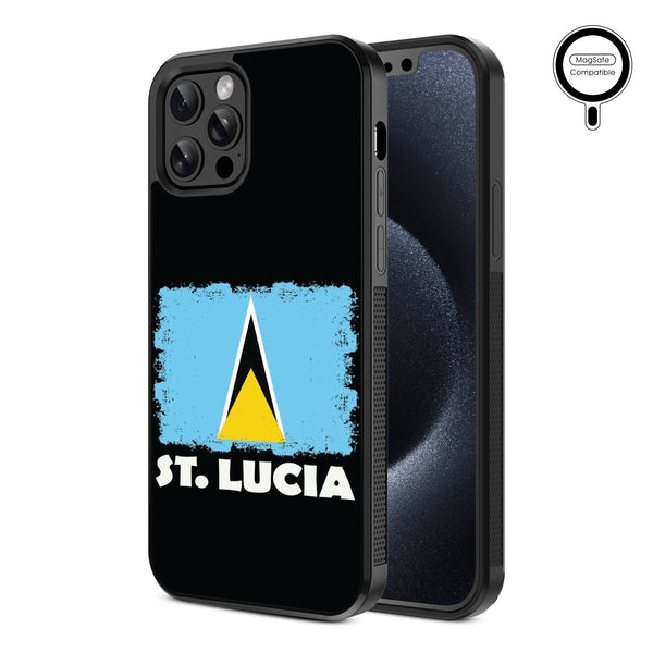 MyBat Design Lab Series MagSafe Case for Apple iPhone 12 / 12 Pro (6.1) - St. Lucia Flag - MIP12PCSLESMSM262-2.jpg