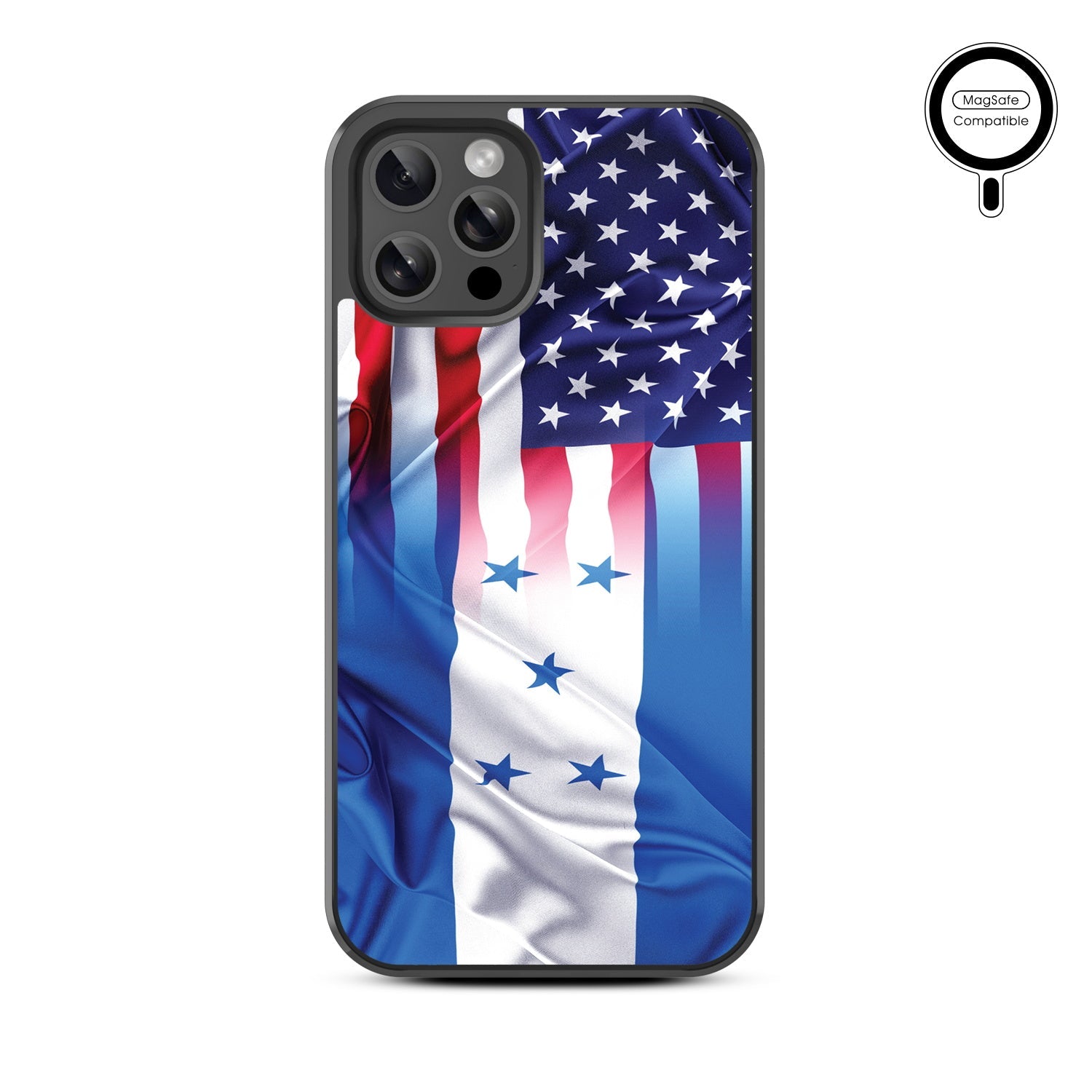 MyBat Design Lab Series MagSafe Case for Apple iPhone 12 / 12 Pro (6.1) - Honduras-USA Flag