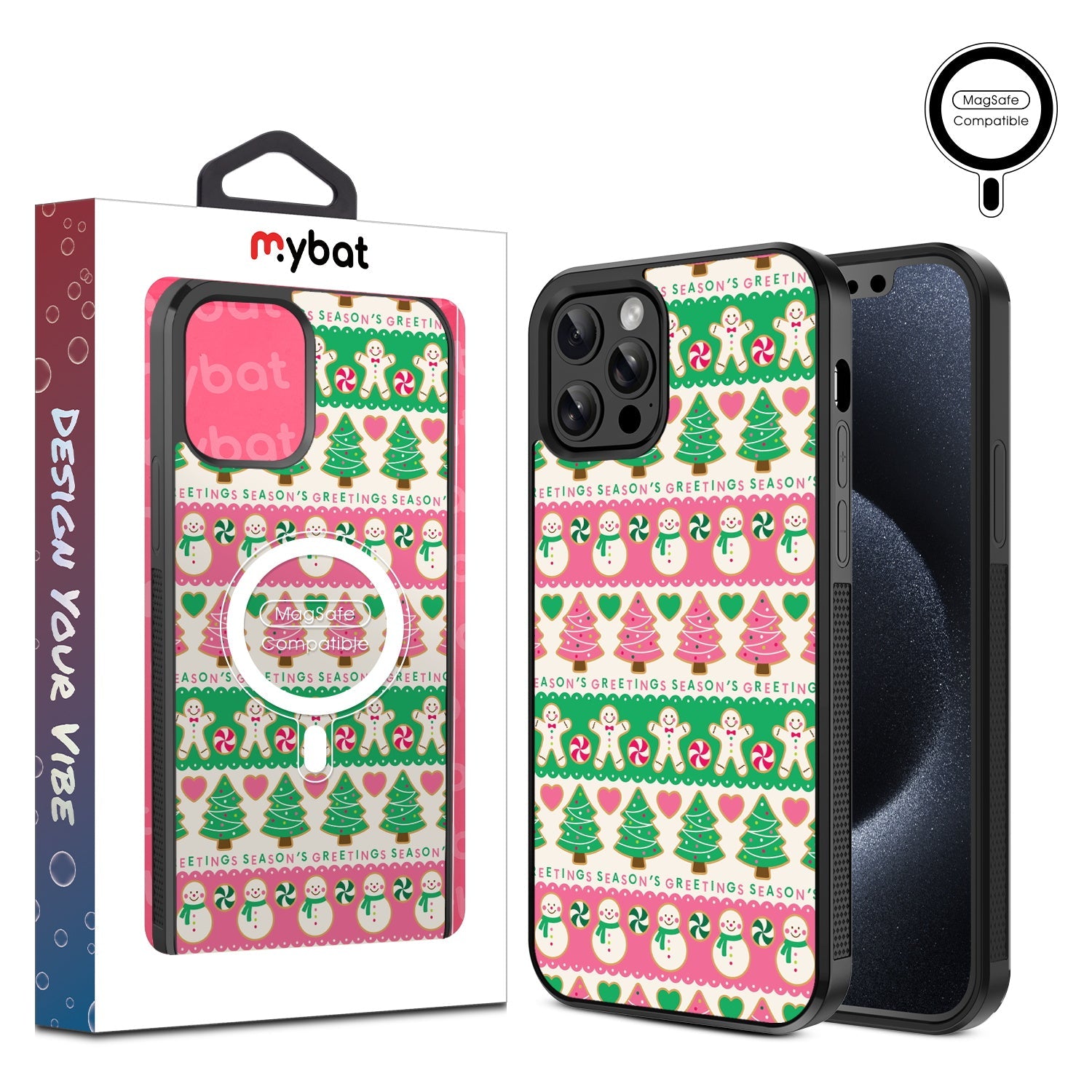 MyBat Design Lab Series MagSafe Case for Apple iPhone 12 / 12 Pro (6.1) - Season's Greeting