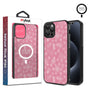 MyBat Design Lab Series MagSafe Case for Apple iPhone 12 / 12 Pro (6.1) - Pink Snowflakes