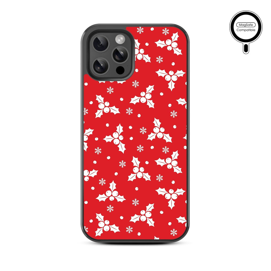 MyBat Design Lab Series MagSafe Case for Apple iPhone 12 / 12 Pro (6.1) - Merry Mistletoe