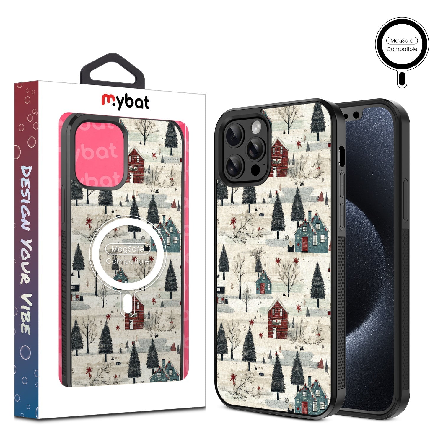 MyBat Design Lab Series MagSafe Case for Apple iPhone 12 / 12 Pro (6.1) - Charming Cottages