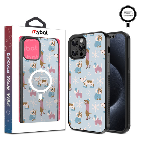 MyBat Design Lab Series MagSafe Case for Apple iPhone 12 / 12 Pro (6.1) - Puppy Snow Play - MIP12PCSLESMSM299-1.jpg