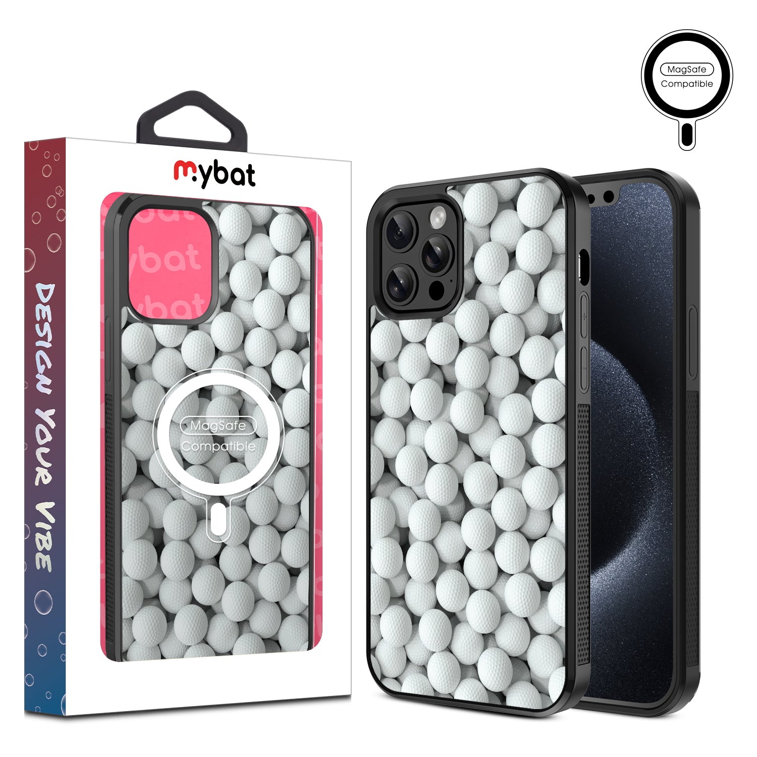 MyBat Design Lab Series MagSafe Case for Apple iPhone 12 / 12 Pro (6.1) - Golf Balls