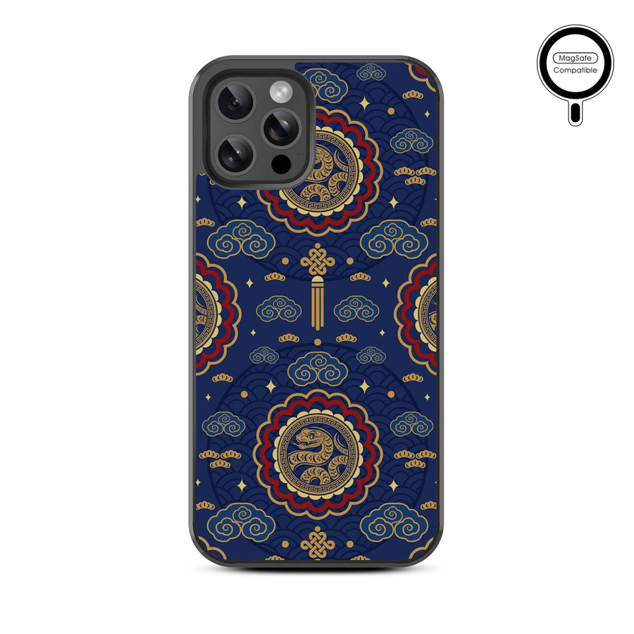 MyBat Design Lab Series MagSafe Case for Apple iPhone 12 / 12 Pro (6.1) - Wisdom of the Snake - MIP12PCSLESMSM318-3.jpg