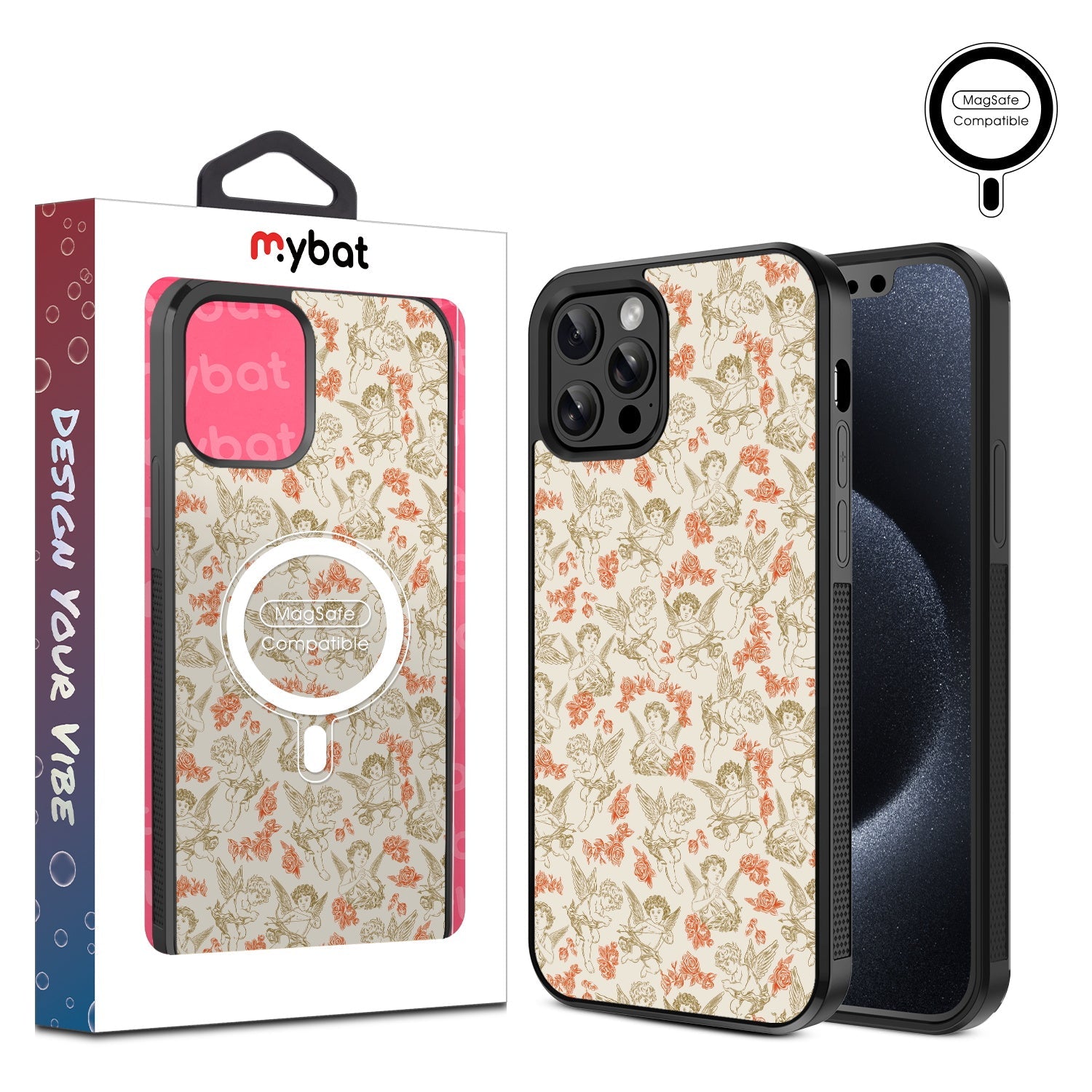 MyBat Design Lab Series MagSafe Case for Apple iPhone 12 / 12 Pro (6.1) - Angelic Love