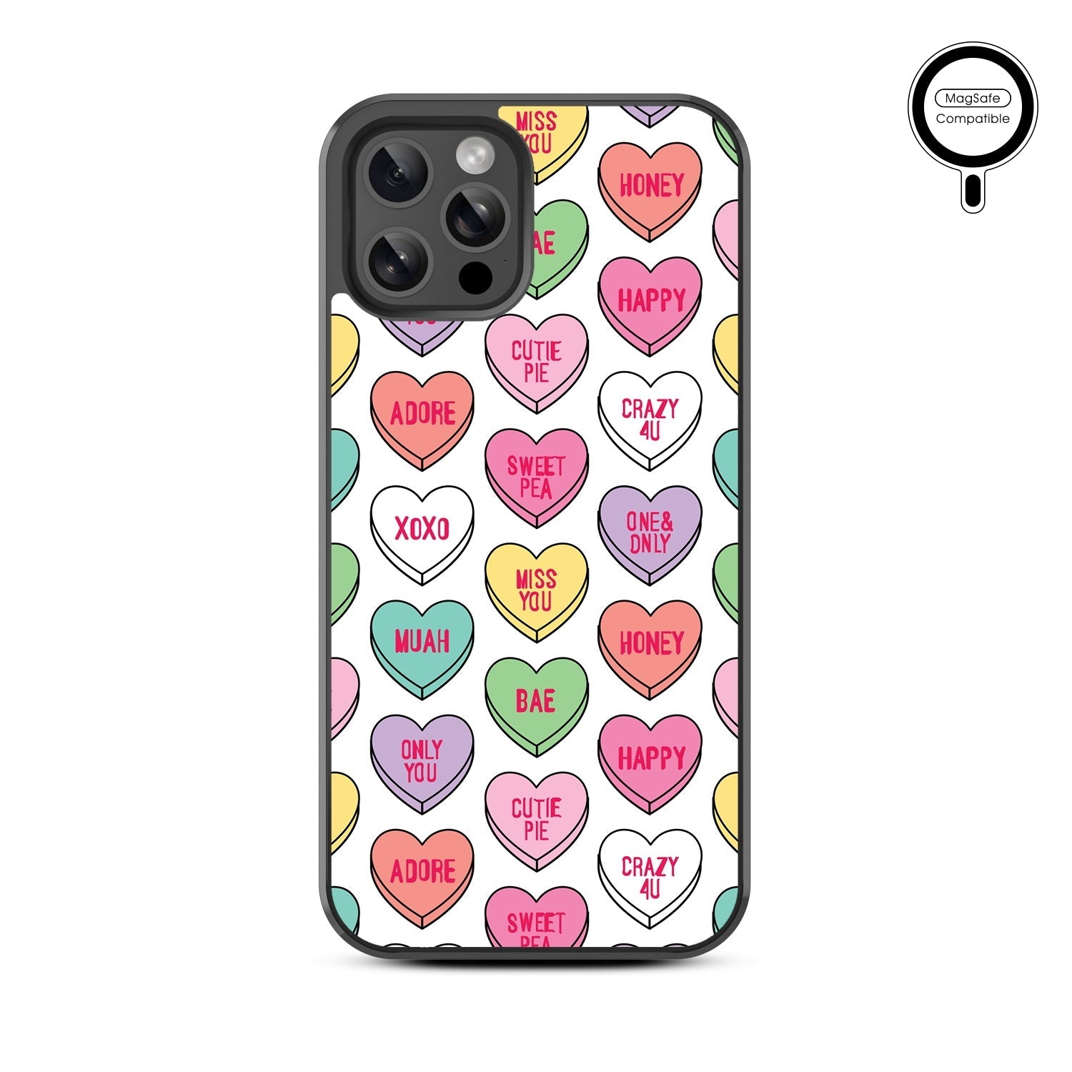MyBat Design Lab Series MagSafe Case for Apple iPhone 12 / 12 Pro (6.1) - Sweet Hearts