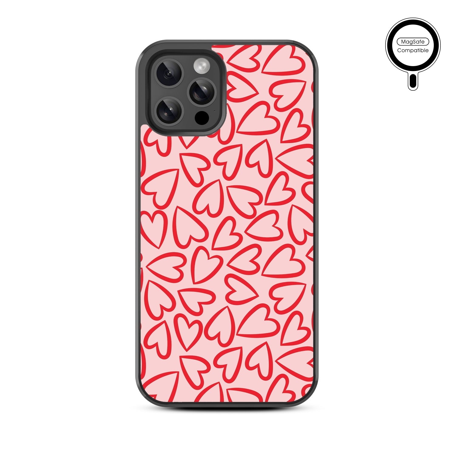 MyBat Design Lab Series MagSafe Case for Apple iPhone 12 / 12 Pro (6.1) - Endless Hearts