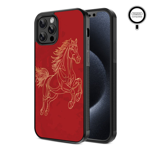 MyBat Design Lab Series MagSafe Case for Apple iPhone 12 / 12 Pro - Fire Horse - MIP12PCSLESMSM460-2.jpg