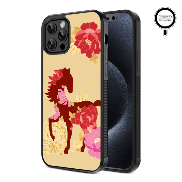 MyBat Design Lab Series MagSafe Case for Apple iPhone 12 / 12 Pro - Peony Pedigree - MIP12PCSLESMSM464-2.jpg