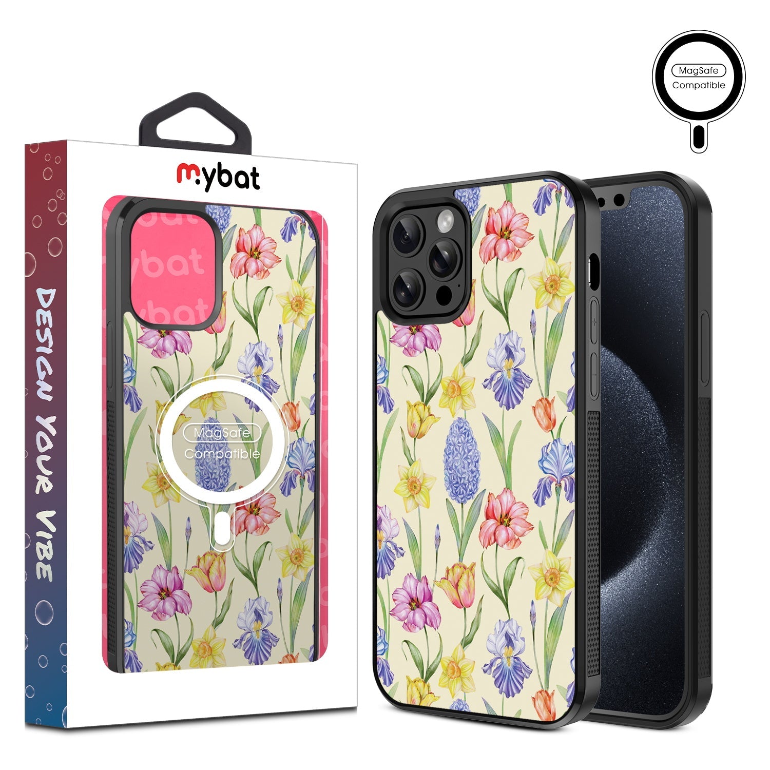 MyBat Design Lab Series MagSafe Case for Apple iPhone 12 / 12 Pro - Spring Has Sprung