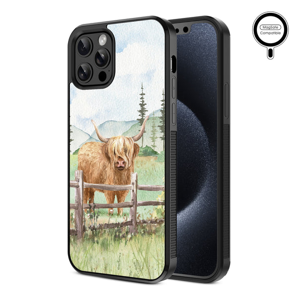 MyBat Design Lab Series MagSafe Case for Apple iPhone 12 / 12 Pro - Highland Cow - MIP12PCSLESMSM470-2.jpg