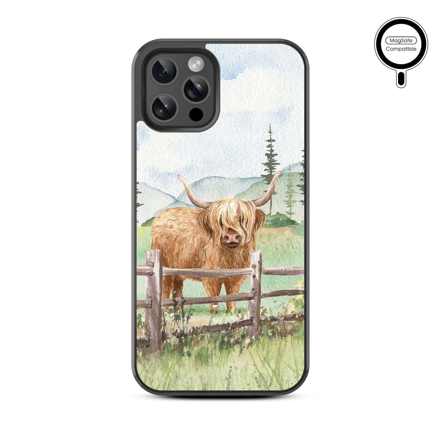 MyBat Design Lab Series MagSafe Case for Apple iPhone 12 / 12 Pro - Highland Cow