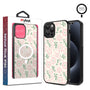 MyBat Design Lab Series MagSafe Case for Apple iPhone 12 / 12 Pro - Pink Posies