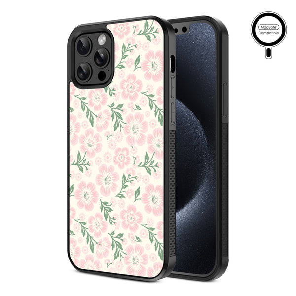 MyBat Design Lab Series MagSafe Case for Apple iPhone 12 / 12 Pro - Pink Posies - MIP12PCSLESMSM473-2.jpg