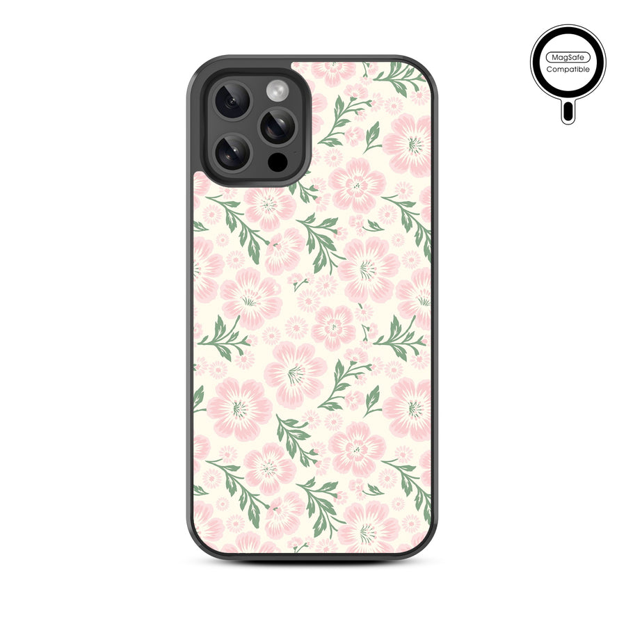 MyBat Design Lab Series MagSafe Case for Apple iPhone 12 / 12 Pro - Pink Posies - MIP12PCSLESMSM473-3.jpg