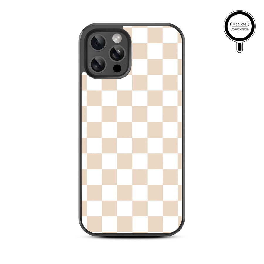MyBat Design Lab Series MagSafe Case for Apple iPhone 12 / 12 Pro - Tan Check - MIP12PCSLESMSM475-3.jpg