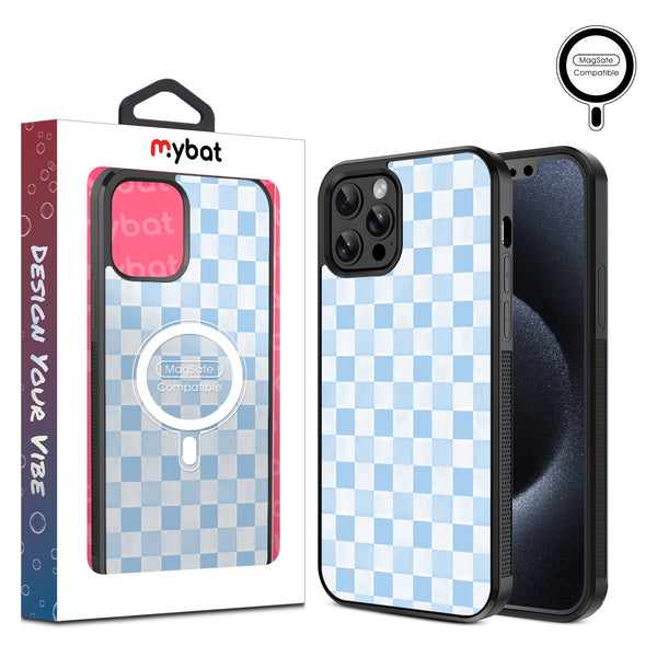 MyBat Design Lab Series MagSafe Case for Apple iPhone 12 / 12 Pro - Sky Blue Check - MIP12PCSLESMSM478-1.jpg