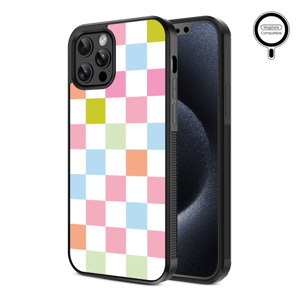 MyBat Design Lab Series MagSafe Case for Apple iPhone 12 / 12 Pro - Pastel Check - MIP12PCSLESMSM480-2.jpg