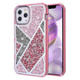 MyBat TUFF Kleer Hybrid Case for Apple iPhone 12 Pro Max - Electroplated Rose Gold / Transparent Clear Mini Crystals & Glitter - MIP12PMCSE4TD223-2.jpg