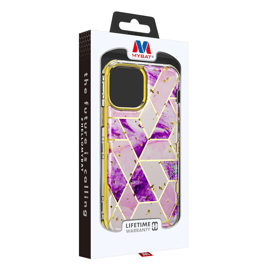 MyBat TUFF Kleer Hybrid Case for Apple iPhone 12 Pro Max - Electroplated Purple Marble / Electroplating Gold - MIP12PMCSE4TM252-6.jpg