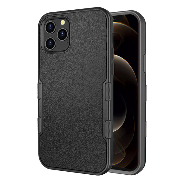 MyBat TUFF Subs Series Case for Apple iPhone 12 Pro Max - Natural Black / Black - MIP12PMCSF3TS001-2.jpg