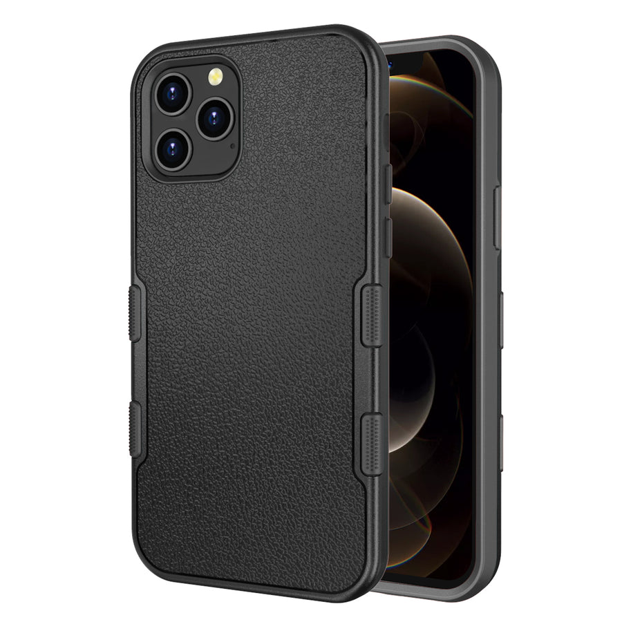 MyBat TUFF Subs Series Case for Apple iPhone 12 Pro Max - Natural Black / Black - MIP12PMCSF3TS001-2.jpg