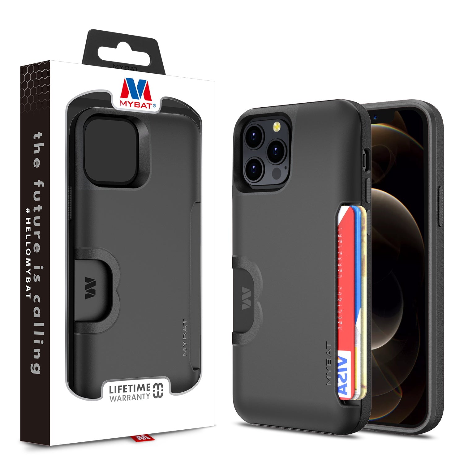 MyBat Slide Series Case for Apple iPhone 12 Pro Max - Black